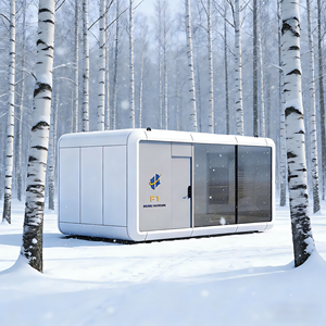 Capsule spatiale préfabriquée moderne avec fenêtre en <span class=keywords><strong>verre</strong></span>, cabane portable pour l'extérieur, le tourisme, le camping et les solutions <span class=keywords><strong>de</strong></span> logement compact - Product Image 1
