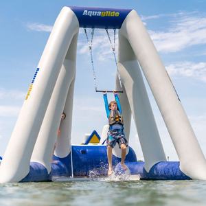 Ayunan tiup permainan air komersial dengan pompa udara, taman air tiup - Product Image 6
