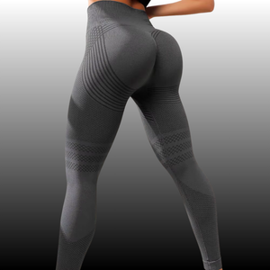 Leggings <span class=keywords><strong>de</strong></span> yoga en nylon et élasthanne pour femme, effet push-up, avec lignes <span class=keywords><strong>de</strong></span> contour, sans coutures, pour la gym et l'entraînement fitness - Product Image 1