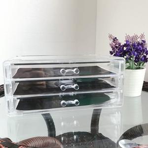 יוקרה זהב יווניות תיבת אחסון איפור אקריליק ברור איפור עבור תכשיטים שפתון קוסמטיקה פרימיום - Product Image 2