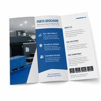 Brochure personnalisée tri-pliée pour présentation de produits et services d'entreprise B2B