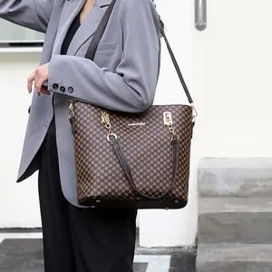 2022 جديد بيع بالجملة أزياء السيدات حقائب الكتف مجموعة حقائب اليد 6 قطع محفظة حقيبة صغيرة حقيبة يد نسائية
