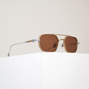 Classic Retro Titanium Sunglasses Men Women Double Bridge Pilot <b>Sun</b> Glasses Luxury Metal Frame Trendy <b>Shades</b> UV400 - Product Image 1