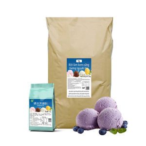 Poudre de crème glacée dure aromatisée à la myrtille YUECHUANXIANG OEM, sac de 25 kg, mélange de crème non laitière de haute qualité pour la vente au détail de gelato - Product Image 4
