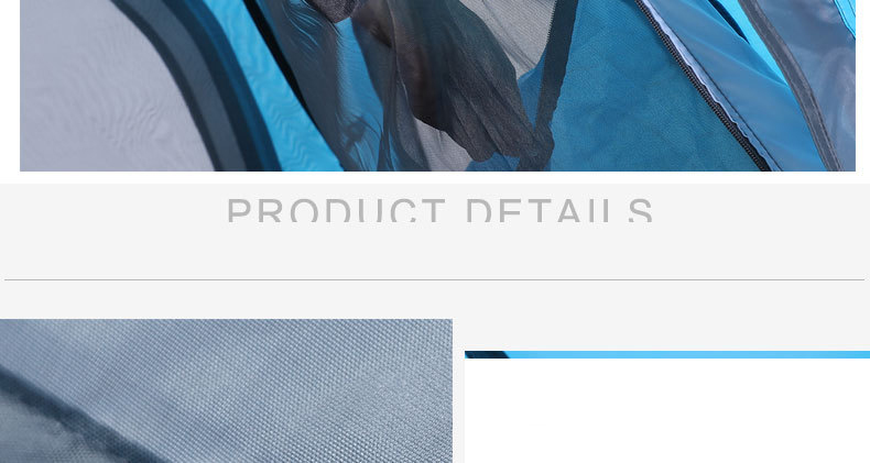 3 Persons Instant Open Outdoor Camping Tent Double Layer Waterproof 3 To 4 Persons
