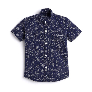 Chemises d'été en coton mélangé à manches courtes pour enfants Chemises en flanelle pour garçons en coton doux et chaud pour l'hiver Tenue décontractée d'hiver - Product Image 4