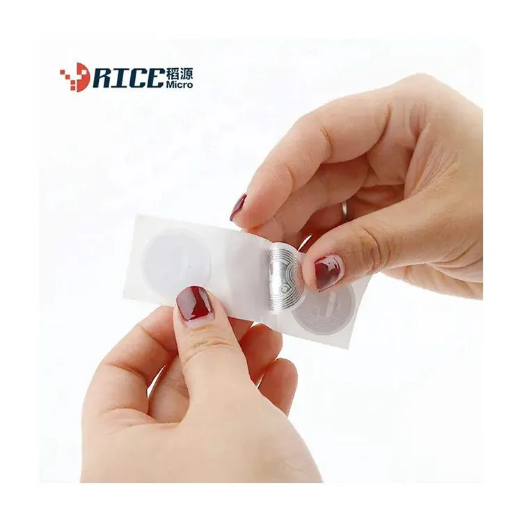 Hot sale custom size shape 13.56 MHz hf label nfc label sticker rfid tag