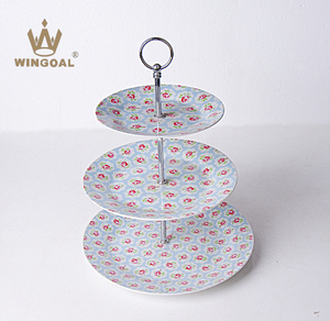 Présentoir à gâteaux en acier inoxydable, plateau <span class=keywords><strong>de</strong></span> service à 3 niveaux pour fête <span class=keywords><strong>de</strong></span> mariage - Product Image 5