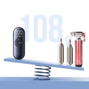 Pompe à air portable pour vélo de la taille d'une paume, écran LED, gonfleur de pneus, arrêt automatique, multi-buses pour vélos et ballons, coque en ABS - Product Image 5