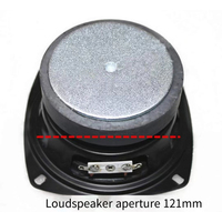 5 "orta Subwoofer hoparlör araba Subwoofer ses sütun kauçuk kenar 80mm büyük manyetik 4 Ohm 30w