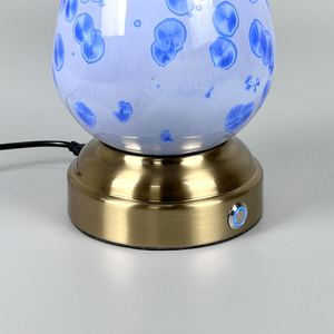 Nordic Modern Luxury arredo per la casa barattolo luce ricaricabile camera da letto Hotel comodino ceramica paralume sostituibile lampada da tavolo - Product Image 5