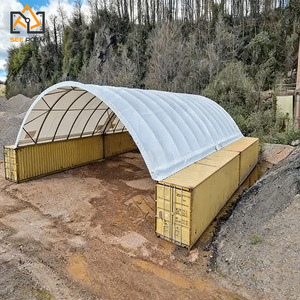 Hangar prefabricado grande CS3040 con estructura de acero y cubierta de PVC, resistente a nieve y <span class=keywords><strong>viento</strong></span> fuertes, impermeable, de un solo truss. - Product Image 3