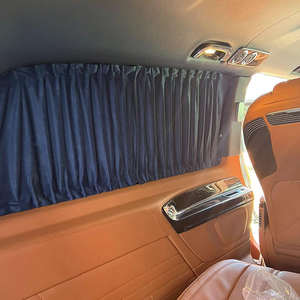 Accessoires intérieurs pour voiture Mercedes Vito V-Class, ensemble de pare-soleil pour 5 fenêtres avec rails, matériau en daim - Product Image 5