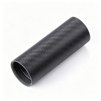 Tube en fibre de carbone pour drone FPV, fabrication usine, finition mate, haute rigidité, multi-spécifications, couleur noire