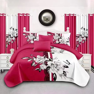 Juego de Sábanas y Cubrecamas de Lujo DL, 12 Piezas, Tamaño King, Fundas de Almohada, Cortinas, Poliéster, para Todas las Estaciones, Venta al Por Mayor de Fábrica - Product Image 2