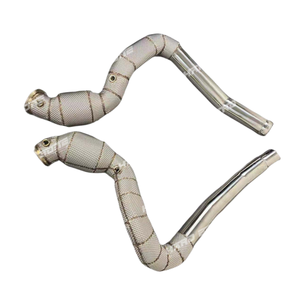 Tuyau de descente d'échappement de bouclier thermique de haute qualité pour tuyaux de descente Mercedes Benz <span class=keywords><strong>AMG</strong></span> GT <span class=keywords><strong>GTS</strong></span> GTR <span class=keywords><strong>V8</strong></span> 4.0T M178 - Product Image 3