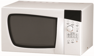 Four à micro-ondes de comptoir en acier inoxydable de haute qualité, 23 l, 230 V/50 Hz, commande mécanique, 800 W, verrouillage enfant, usage domestique - Product Image 2