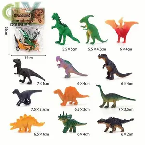 Benutzer definierte Mini Dinosaurier Spielzeug Set für Kinder Kunststoff Dinosaurier Figuren Spielzeug Dinosaurier Geburtstags feier Gefälligkeiten für den Großhandel