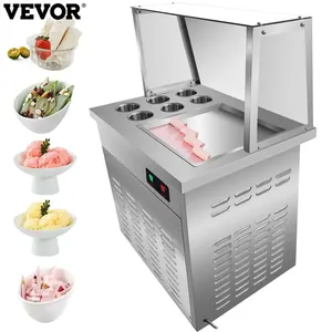 Macchina per Gelato Fritto con 6 Vaschette di Alimentazione, Nuova, da Magazzino UE, per Gelato Stir-Fried, Yogurt e Barrette di <span class=keywords><strong>Crema</strong></span>, per Caffetterie e <span class=keywords><strong>Gelaterie</strong></span> - Product Image 2