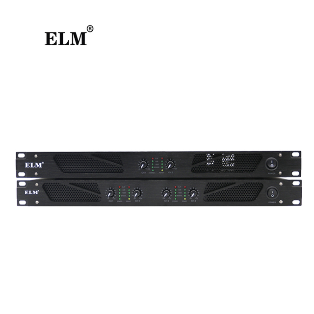2-Channel 1U Class D Audio Professional Digital Power Amplifier for Stage Use Sound AR1250 500Wx2