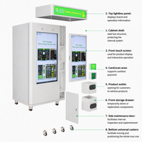 Distributeur automatique de nouilles instantanées 24h/24, service en libre-service, préparation automatique de ramen en gobelet, distributeur d'eau chaude avec écran tactile pour les commerces