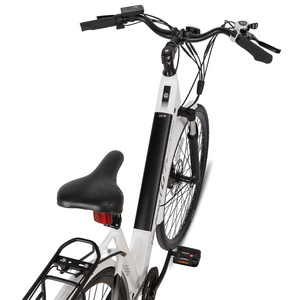 JOYKIE 25 Km/h City Ebike 250W Phanh Đĩa Đôi 700C Bước Qua Thành Phố Xe Đạp Điện Người Lớn Với 7 Tốc Độ - Product Image 3