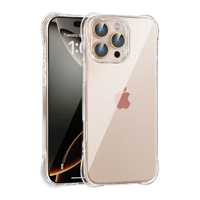 Coque de téléphone transparente antichoc ATB 360 Protection pour iPhone 17 Pro Max, coque de téléphone portable pour iPhone 13 14 15 16