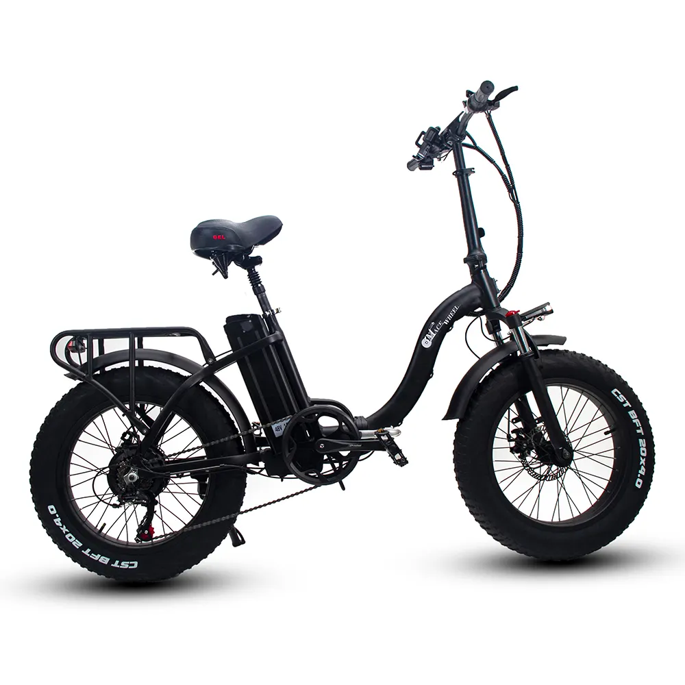 new 20 inch folding electric bicycle brushless motor fat tire e bike