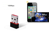Adaptor Wifi Nirkabel USB Dongle Eksternal, Kartu Jaringan Ethernet 802.11n 150 Mbps MT7601 8188 IEEE untuk Komputer PC MAC Windows