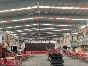 24ft 7300mm PMSM Motor High-efficiency Ceiling Mounted Big Industrial <b>Fan</b> Hvls Big Ceiling <b>Fans</b> for Dairy - Product Image 3