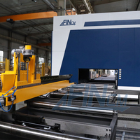 Machine laser FINcm automatique FH-1250 12000W 2000W pour découpe, perçage et profilage de profilés en acier, poutres en H et angles métalliques 30000W
