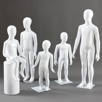 Mannequins Enfant Entiers en Plastique, Présentoirs de Vêtements pour Enfants en Position Debout