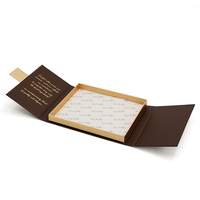 Boîte-cadeau de luxe personnalisée pour baklava aux dattes, boîte d'emballage en papier à double porte magnétique