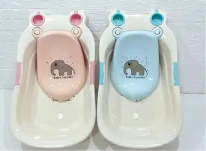 Banheira de plástico personalizável de fábrica para banheira de bebês, banheira dobrável para banheiros de bebês