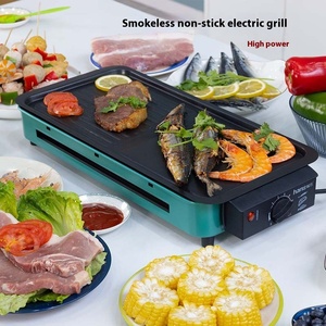 Sartén eléctrica para parrilla de barbacoa para uso en interiores Sandwichera con control de temperatura para freír y asar kebabs - Product Image 2