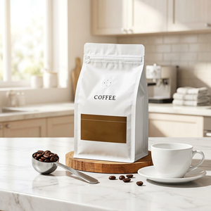 Bolsa de Café Personalizada, Impresa, de Grado Alimenticio, Ecológica, Reutilizable, con Fondo Plano, Válvula y Servicio OEM/ODM - Product Image 2