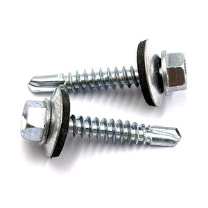 Tornillos Autorroscantes y <span class=keywords><strong>Autoperforantes</strong></span> de Cabeza Hexagonal de Alta Calidad a <span class=keywords><strong>Precio</strong></span> de Fábrica, Galvanizados y Zincados con Arandela de EPDM - Product Image 3