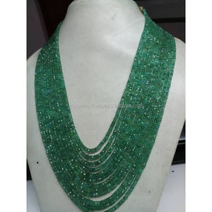 Cuentas Redondas Facetadas de Esmeralda Natural de Alta Calidad de 2.5mm-5mm para la Fabricación de Joyas - Product Image 4