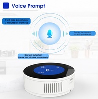 Sensor Gas WiFi Tuya untuk Rumah Tangga dengan Layar Temperatur, Kontrol Aplikasi Smart Life, Detektor Kebocoran Gas WiFi dengan Layar LCD Besar