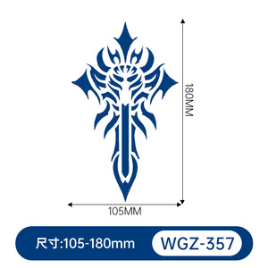 Tatuaje Semipermanente de Cruz de <span class=keywords><strong>Flores</strong></span>, Resistente al Agua, Dura 2 Semanas, Tatuaje Herbal de Rosa para Brazo, Pegatinas de Tatuaje para Mano - Product Image 6