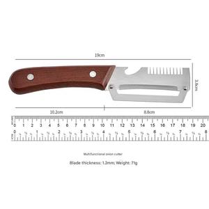 स्टेनलेस स्टील मल्टीफंक्शनल फल सब्जी सब्जी पनीर पनीर के साथ बेटर रसोई घरेलू चीनी गन्ना स्केलर कटर - Product Image 2