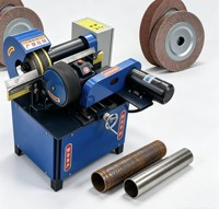 Machine de polissage automatique pour tubes métalliques ronds / Machine de polissage pour tubes en acier inoxydable / Machine de débavurage de tuyaux