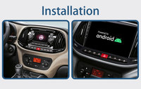 Navigateur GPS Android BQCC 9 pouces avec CarPlay 4G/WiFi et caméra embarquée pour Fiat Doblo 2015-2019 - Garantie 1 an