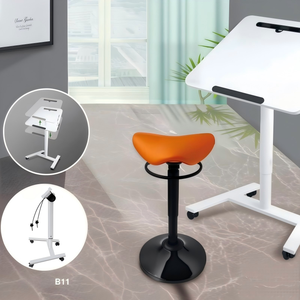 Best Price Space Saving MDF <strong>Top</strong> Height Adjustable <strong>Rolling</strong> <strong>Desk</strong> for Apartment Leisure Learning Office Use - Product Image 4