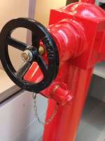Hydrant d'incendie extérieur en fer BS EN DN100 DN150, type à long tuyau standard avec vanne en cuivre en option