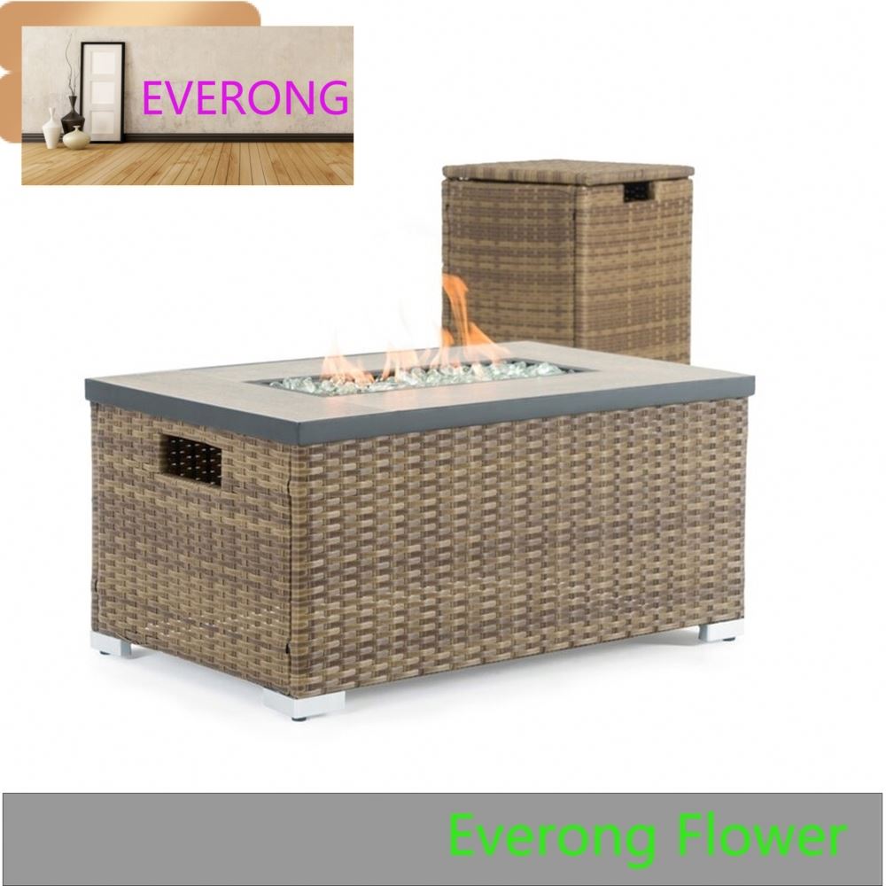 Устойчивая к высоким температурам газовая пропановая ротанговая столовая Одиночная плита садовая патио уличный стол для костра