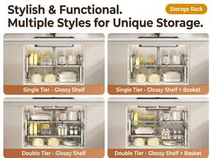 Étagère de rangement extensible moderne en acier inoxydable pour <span class=keywords><strong>armoire</strong></span> de cuisine, <span class=keywords><strong>support</strong></span> robuste et réglable pour casseroles et poêles - Product Image 5