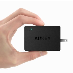 <span class=keywords><strong>Aukey</strong></span> PA-Y2 Rapide À Double Charge 3.0 Rapide Universel Mur Convertisseur De Voyage Chargeur De Téléphone Portable USB <span class=keywords><strong>Type</strong></span> <span class=keywords><strong>C</strong></span> Adaptateur pour Tablette - Product Image 3
