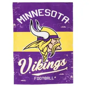 4 Designs Hochwertige 12x18 Zoll doppelseitig bedruckte Polyester NFL Minnesota Vikings Alternative Garten flagge Hof Banner