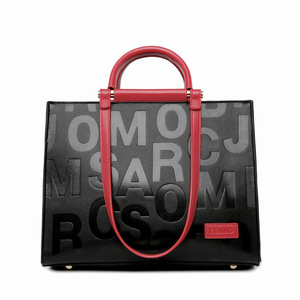 Bolsos de Mano de Moda para Mujer, Bolsos de Lujo de Gran Capacidad para Damas, Bolso Bandolera con Letras en Relieve - Product Image 1